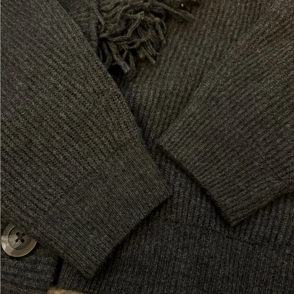 AUTHENTIC $390! 27 Miles Malibu Warner Cardigan in Gravel Grey, SZ Medium. - Picture 7 of 9